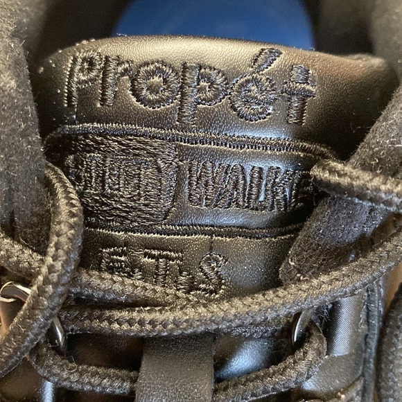 Propet Mens 8.5 Stability Walker Sneaker, Black comfort work walking shoes - Picture 3 of 7